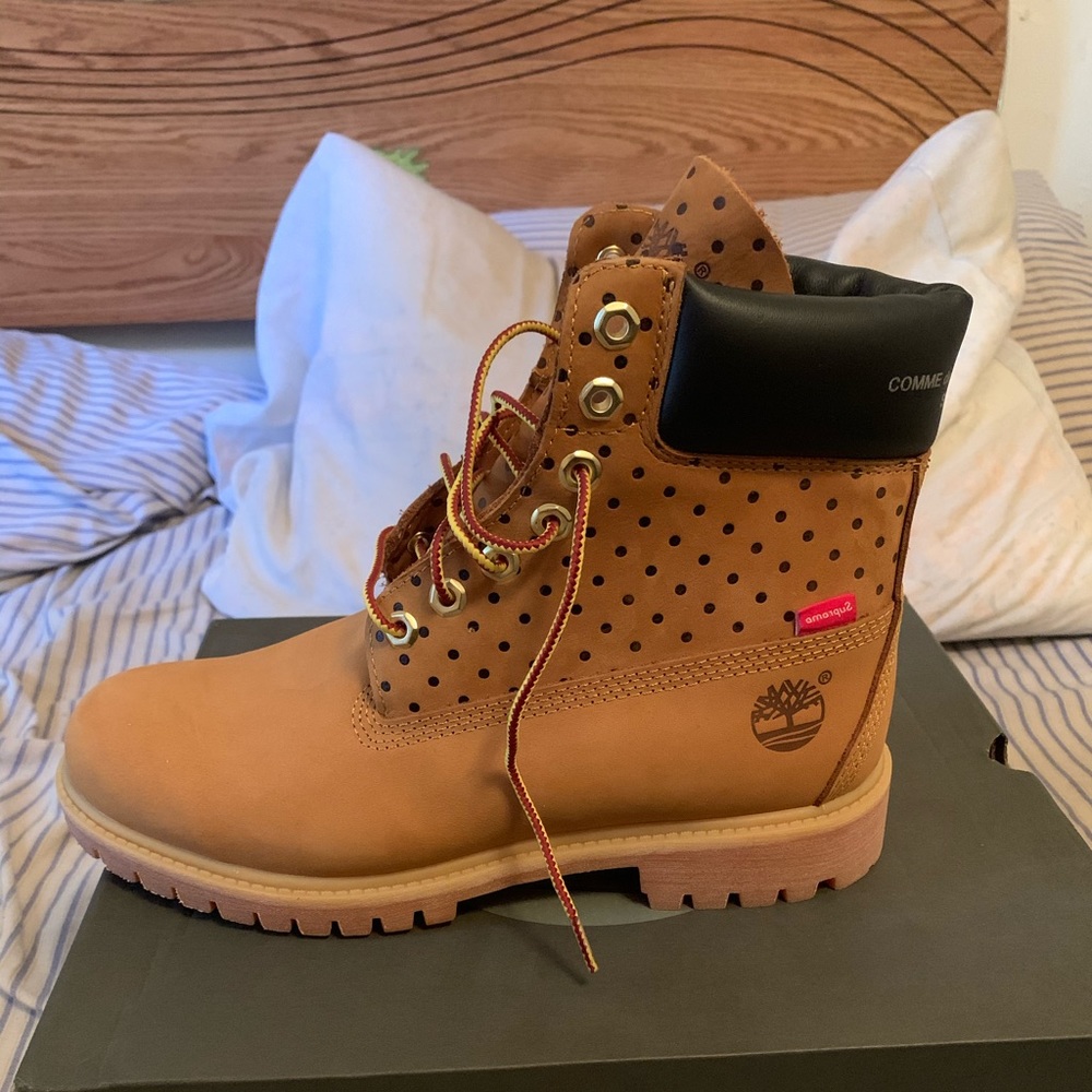 Timberland Tan and Black Men's Boots
